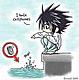 L from death note is amazing, funny, and adorable. Join if you love his style and great way of sitting!