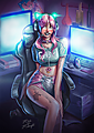 Gamer Diaper Girl uploaded by Mitch after Midnight