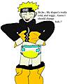 Naruto's Diaper is Soaked (In Color). naruto_s_diaper_is_soaked_in_col...