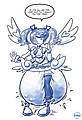 Sketch 167 - Blue Angel uploaded by Hyro
